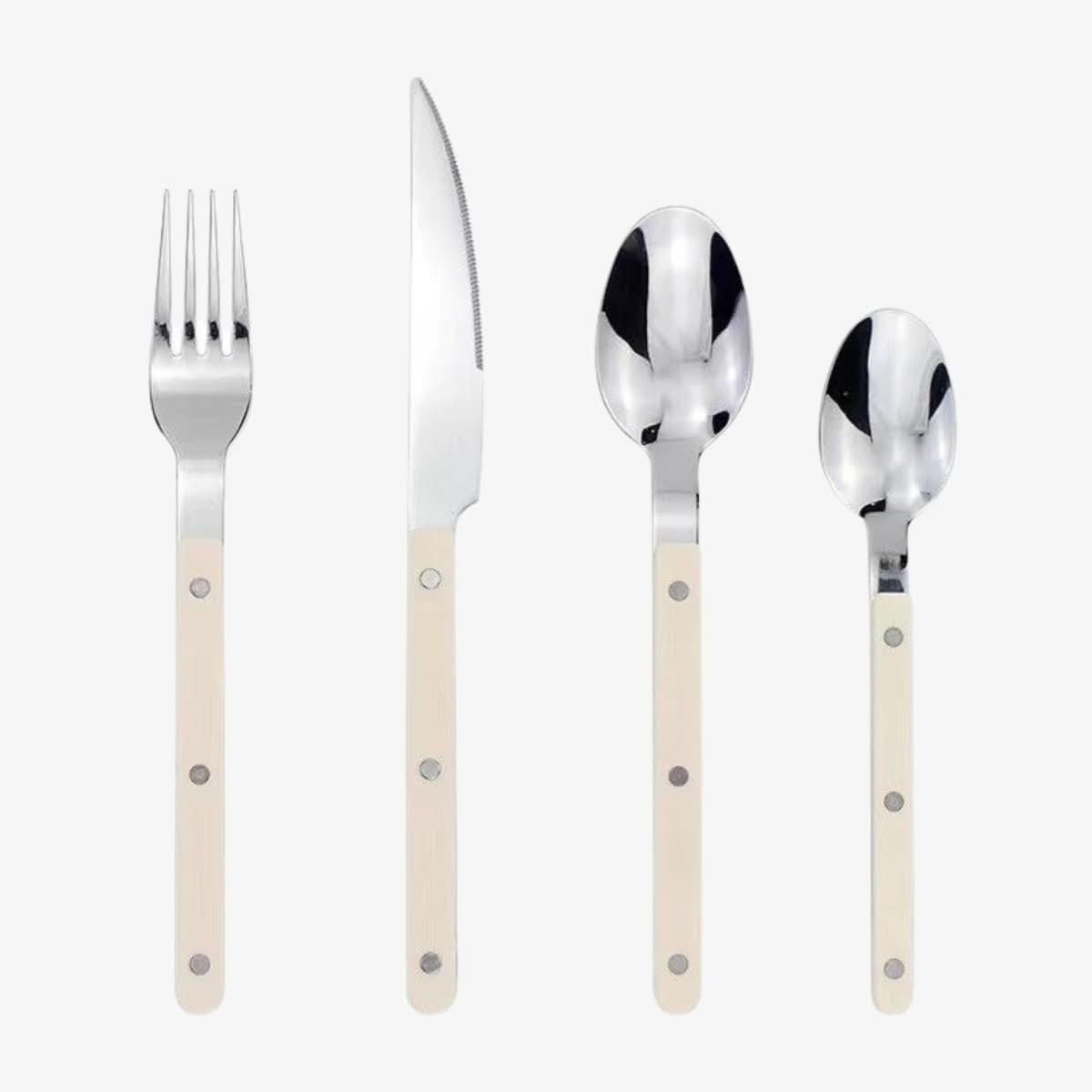 Charly | 24-piece stainless steel cutlery set with engraving