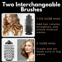 Sisica | 3-in-1 Rotating Hair Dryer & Styler with Temp Control