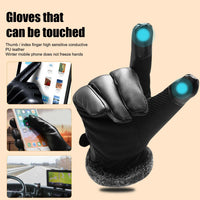Sisica | Warm Leather Gloves for -30℃ Winters | Touchscreen Enabled