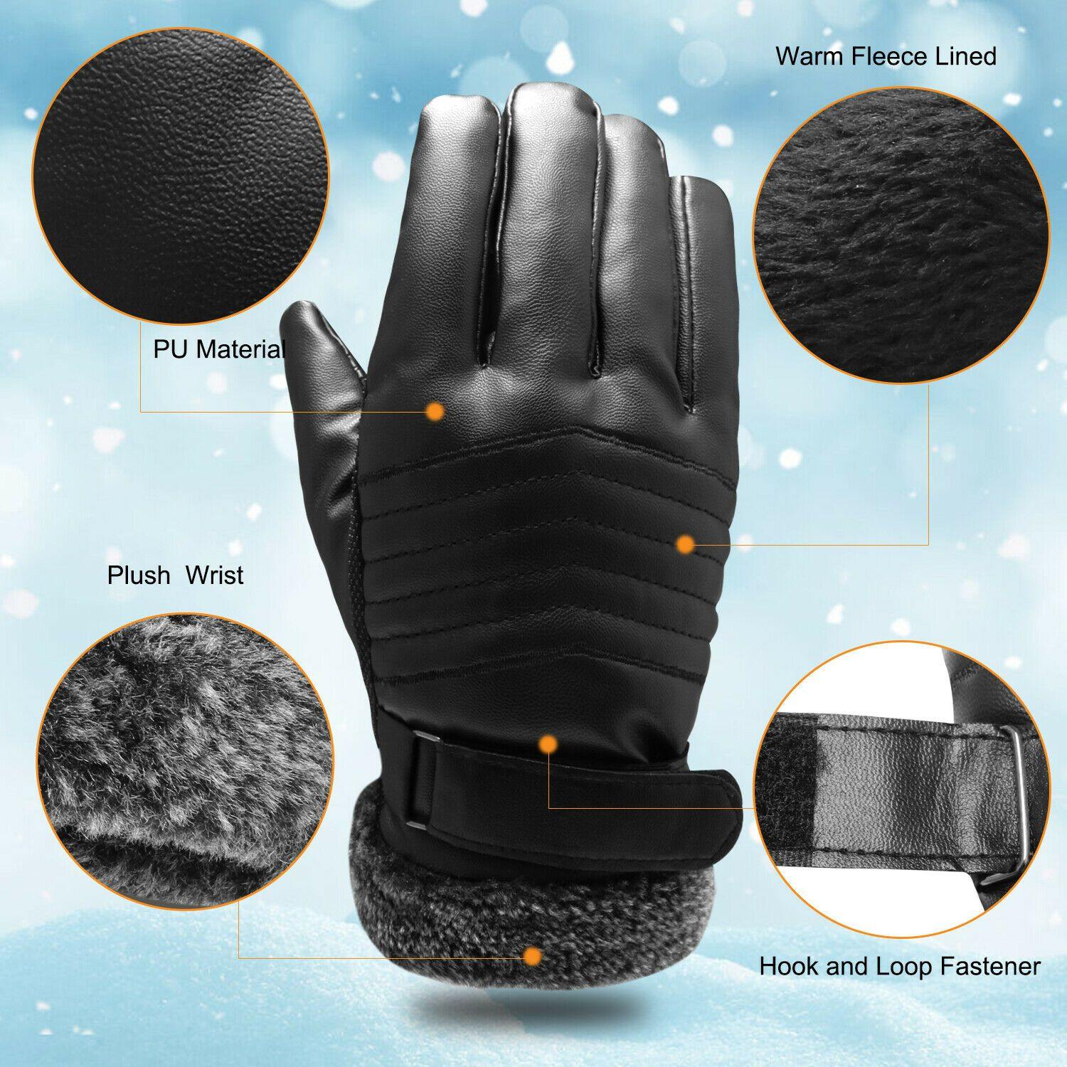 Sisica | Warm Leather Gloves for -30℃ Winters | Touchscreen Enabled