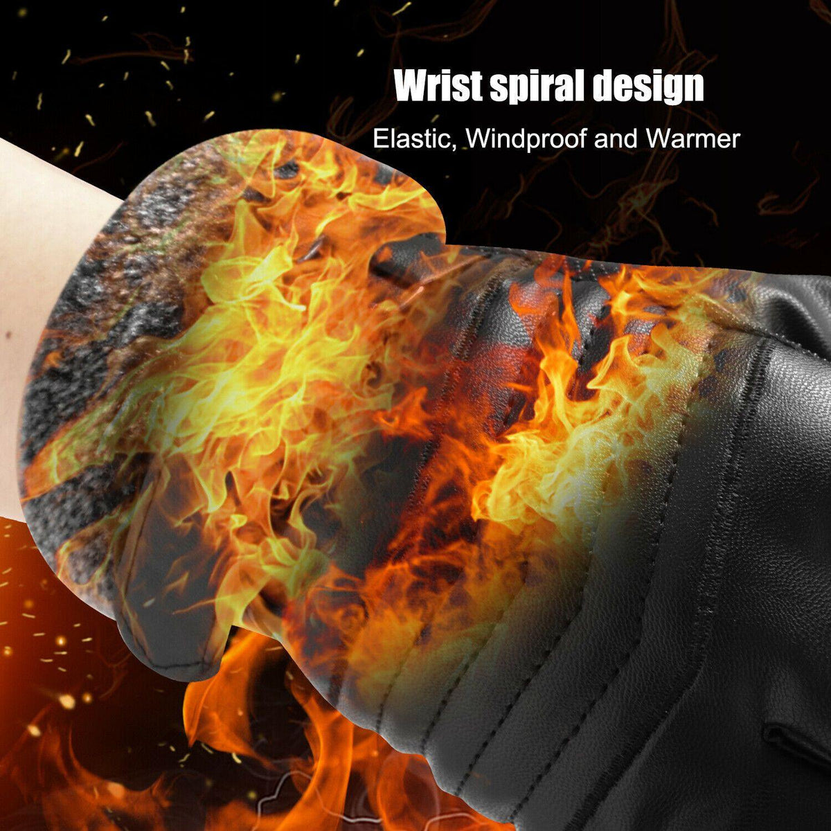 Sisica | Warm Leather Gloves for -30℃ Winters | Touchscreen Enabled