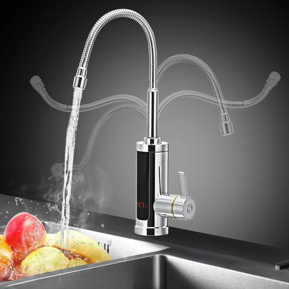 Sisica | 3000W Electric Kitchen Faucet with Instant Hot Water - FlowHeat