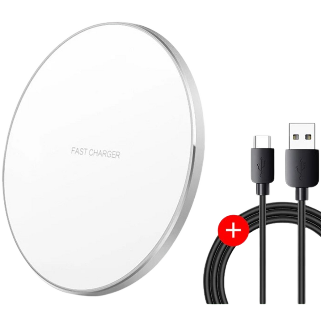 Charly | 30W Fast Wireless Charging Pad | Premium USB C Charging Cable MagSafe Charger for Apple iPhone, Samsung & Android - Fast Wireless Charging Pad