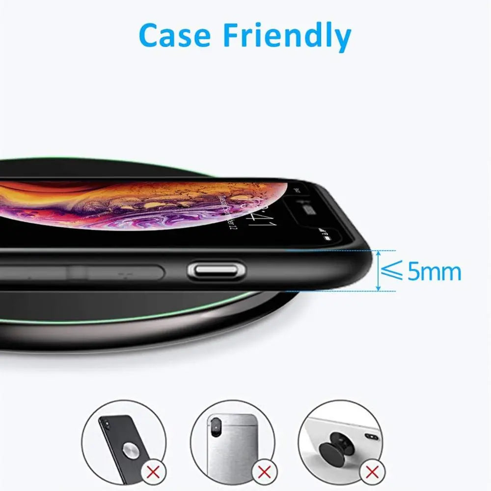 Sisica | 30W Fast Wireless Charging Pad | Premium USB C Charging Cable MagSafe Charger for Apple iPhone, Samsung & Android - Fast Wireless Charging Pad