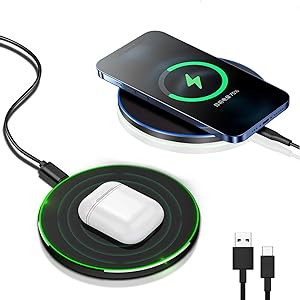 Sisica | 30W Fast Wireless Charging Pad | Premium USB C Charging Cable MagSafe Charger for Apple iPhone, Samsung & Android - Fast Wireless Charging Pad
