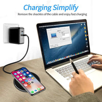 Sisica | 30W Fast Wireless Charging Pad | Premium USB C Charging Cable MagSafe Charger for Apple iPhone, Samsung & Android - Fast Wireless Charging Pad
