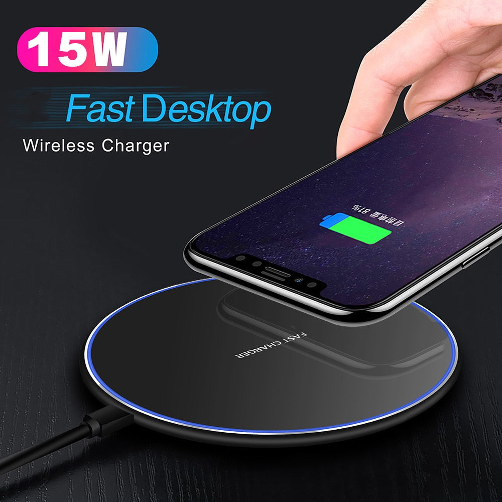 Sisica | 30W Fast Wireless Charging Pad | Premium USB C Charging Cable MagSafe Charger for Apple iPhone, Samsung & Android - Fast Wireless Charging Pad