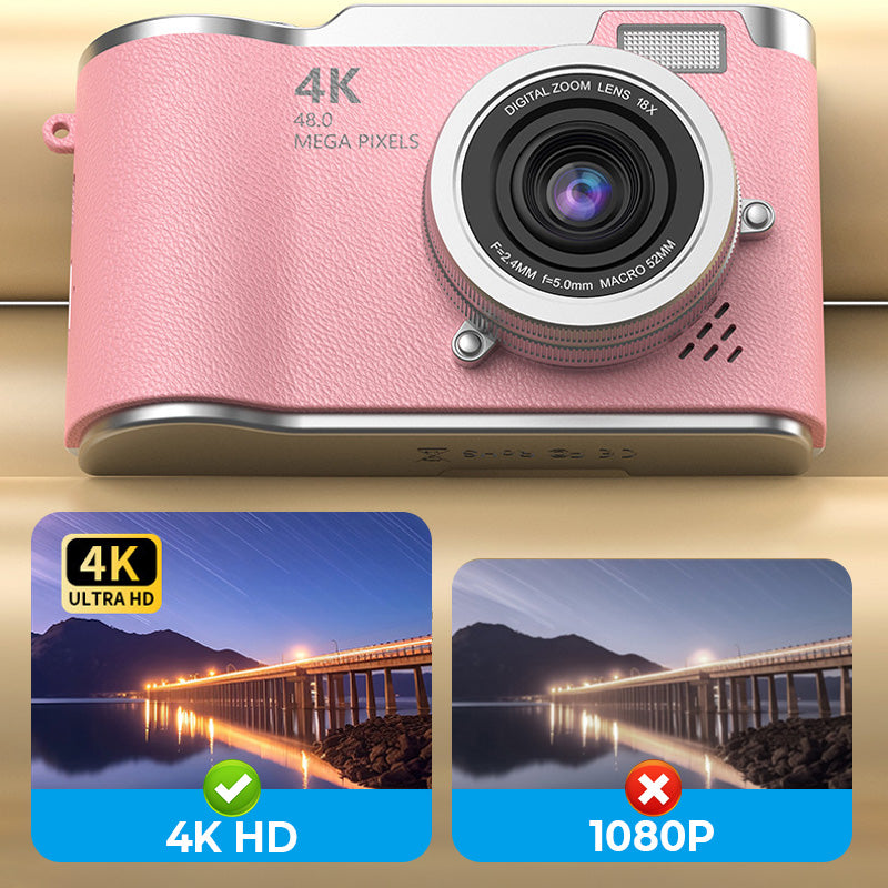 Sisica | 4K HD Flip Screen Digital Camera