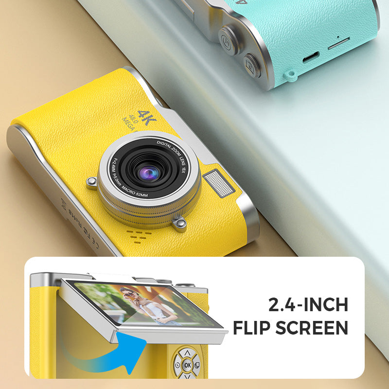 Sisica | 4K HD Flip Screen Digital Camera