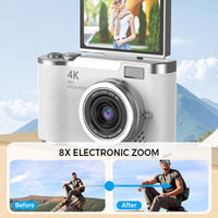 Sisica | 4K HD Flip Screen Digital Camera