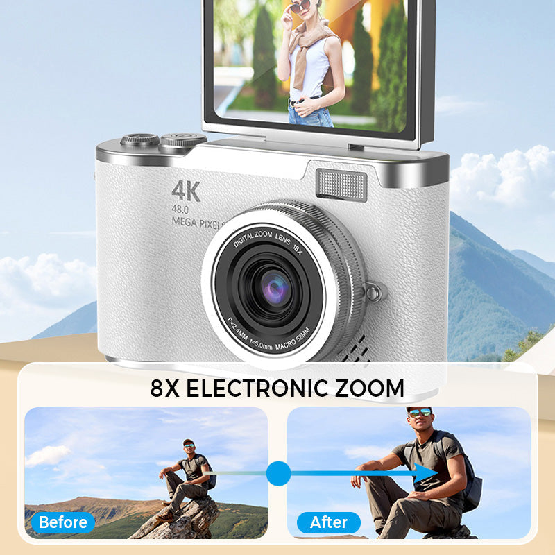 Sisica | 4K HD Flip Screen Digital Camera