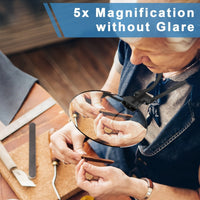 Sisica | 5X Neck Magnifier - Hands-Free for Seniors, Crafts