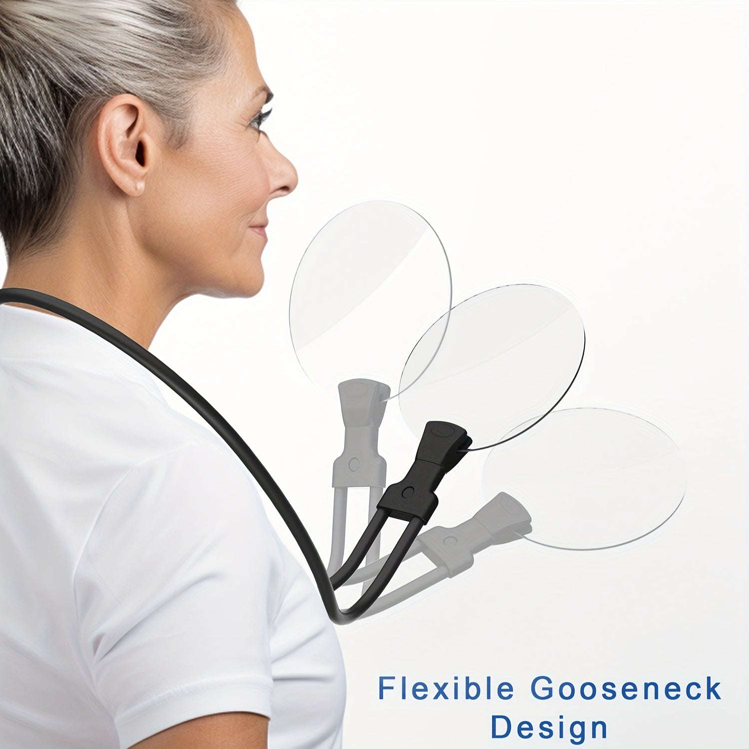 Sisica | 5X Neck Magnifier - Hands-Free for Seniors, Crafts