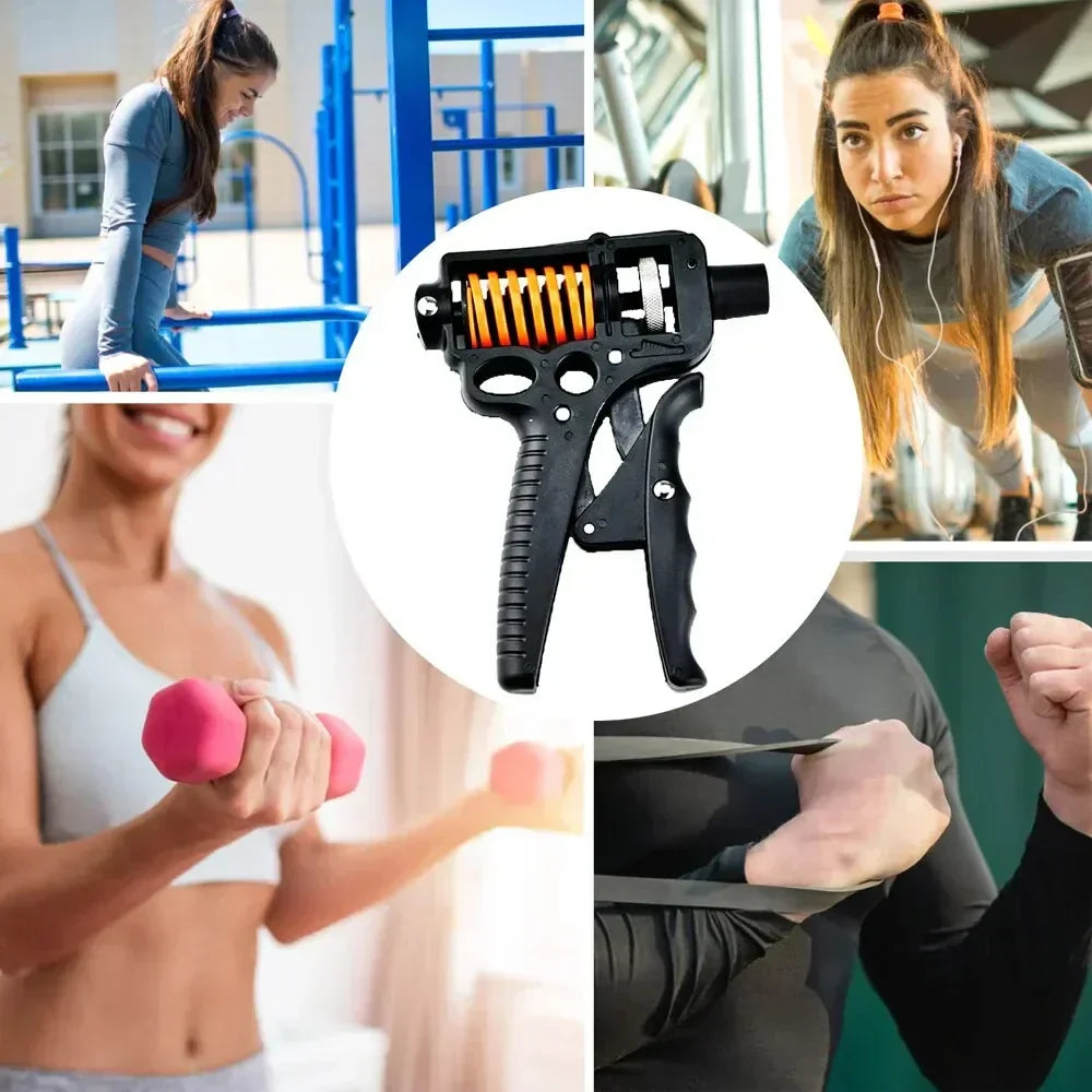 Sisica | Adjustable 5-165kg Heavy Grip Strength Training Tool - Finger Expander for Arm, Wrist, and Forearm Training