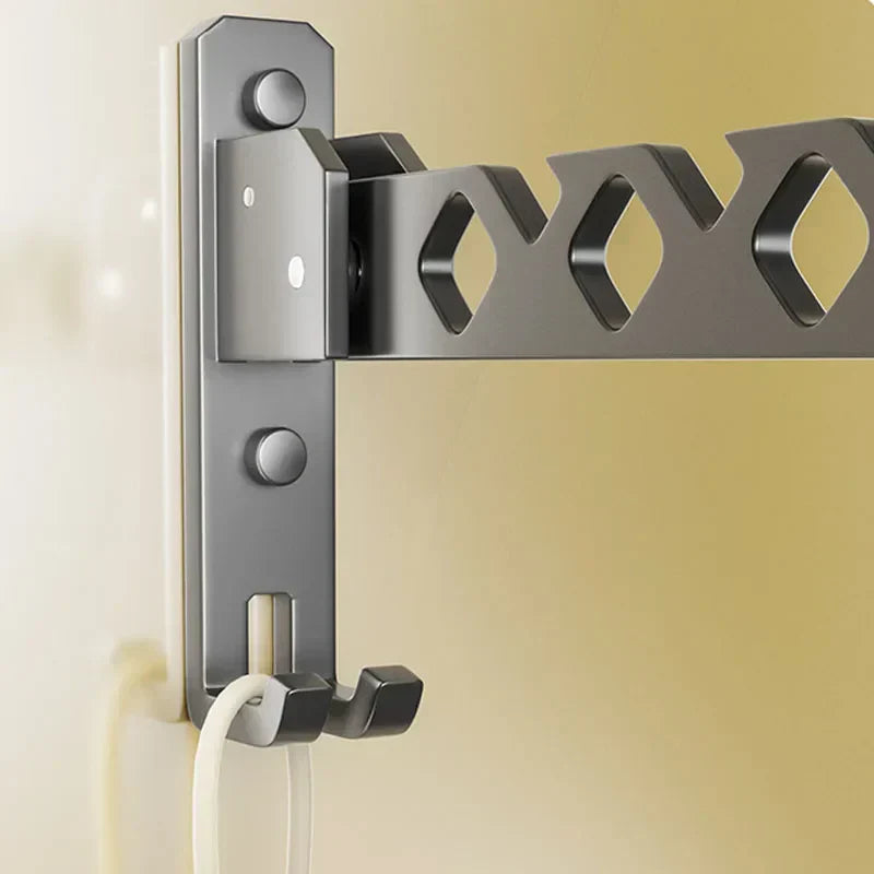 Sisica | Adjustable Wall-Mounted Clothes Rack - Foldable Clothes and Garment Organizer with High Load Design