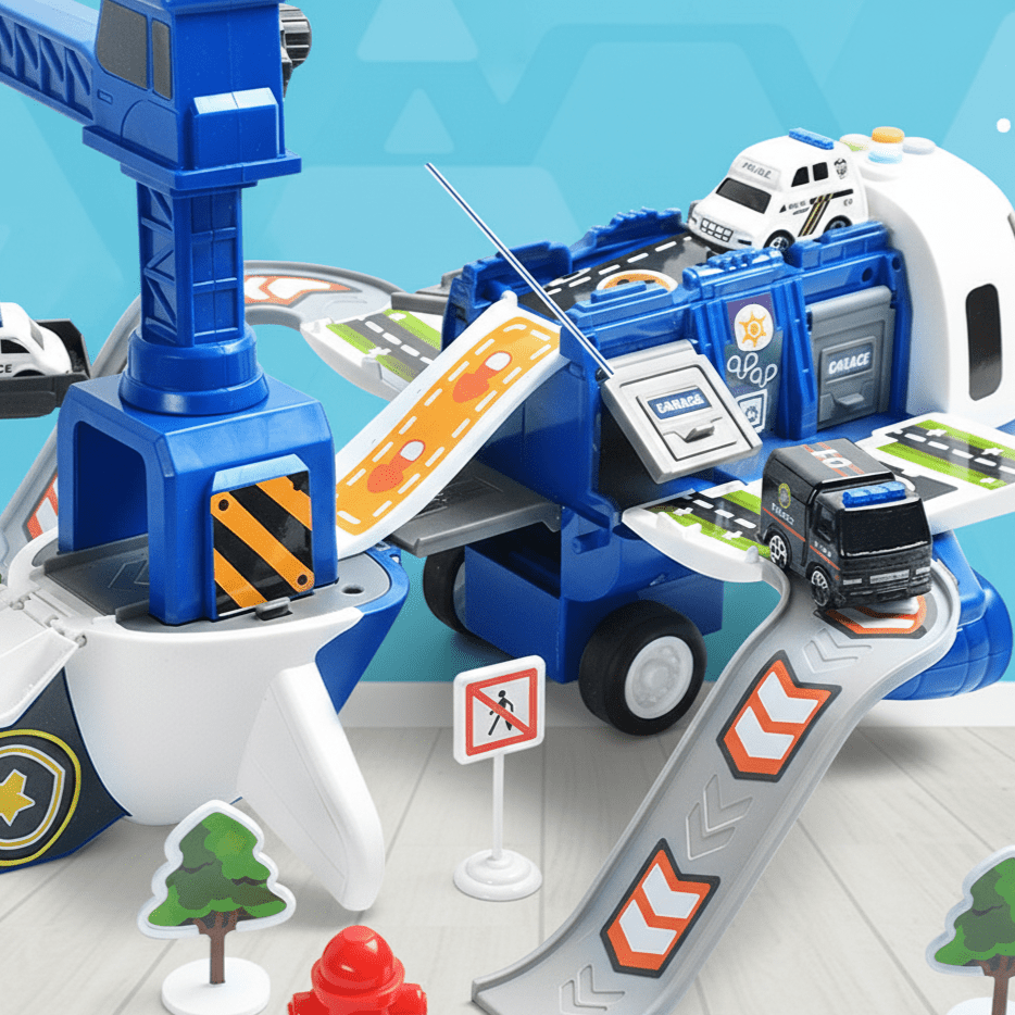 Sisica Transport Plane & Vehicle Play Set | Fun, Safe, Educational Toy