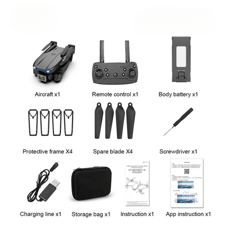 Sisica | AeroPro - Drone with 4K UHD Camera and Long Battery Life