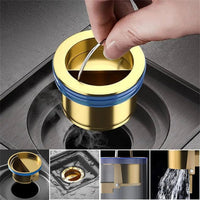 Sisica | Brass Drain Insert Stops Odors & Clogs