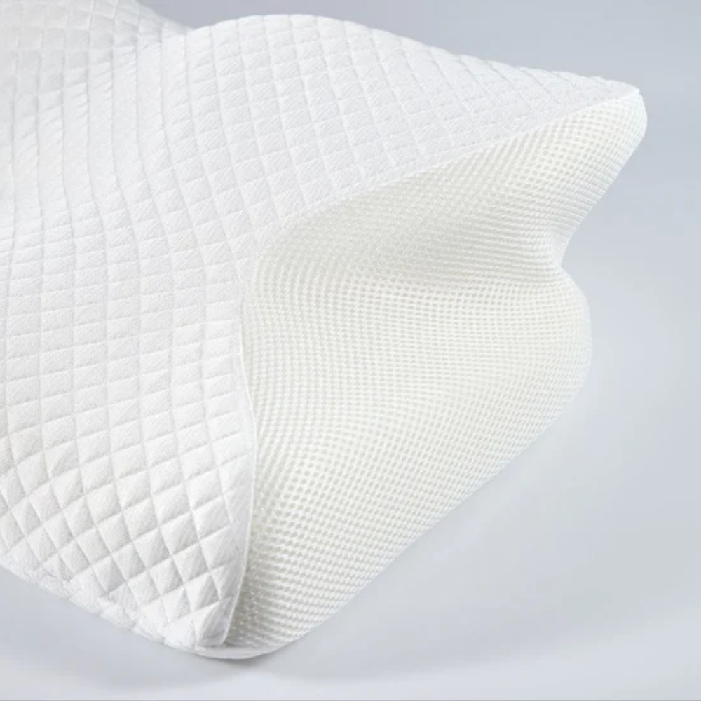 Sisica | Ergonomic Pillow for Neck Comfort & Snore Reduction | White