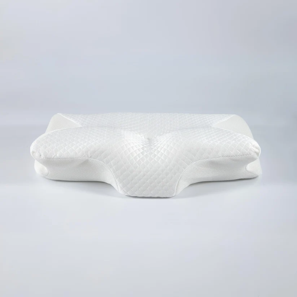Sisica | Ergonomic Pillow for Neck Comfort & Snore Reduction | White