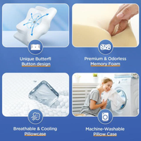 Sisica | Ergonomic Pillow for Neck Comfort & Snore Reduction | White