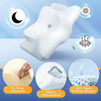 Sisica | Ergonomic Pillow for Neck Comfort & Snore Reduction | White