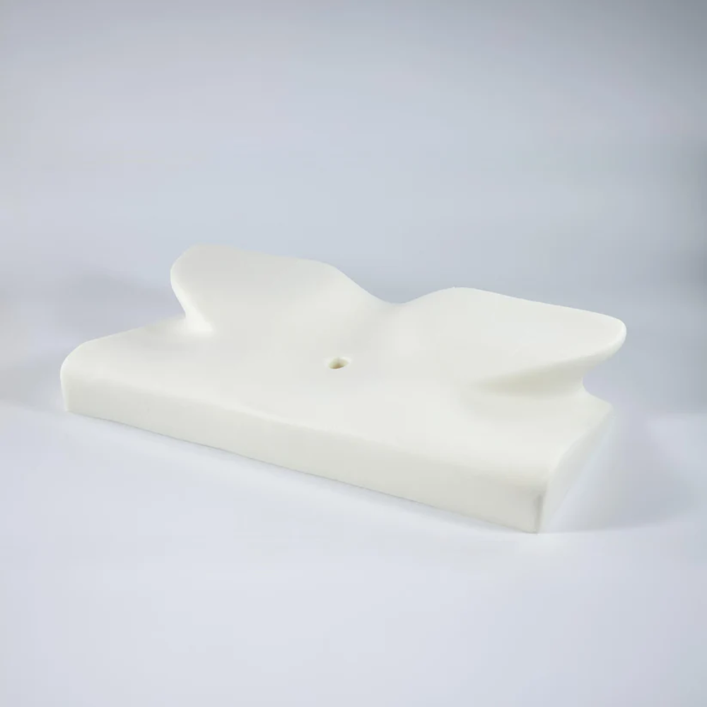 Sisica | Ergonomic Pillow for Neck Comfort & Snore Reduction | White