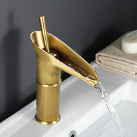 Sisica | Brass Waterfall Sink Faucet - Antique Style