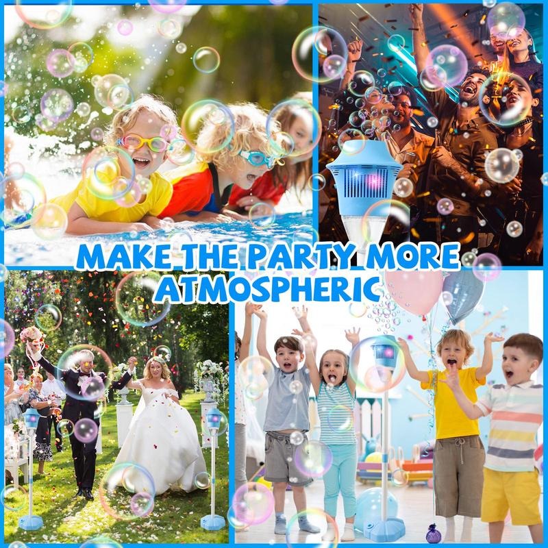 Sisica | Automatic Bubble Maker for Kids | BubbleFun Magical Bubble Play | 20,000+ Bubbles/Min | Adjustable Height | Portable