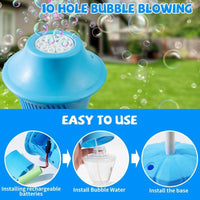 Sisica | Automatic Bubble Maker for Kids | BubbleFun Magical Bubble Play | 20,000+ Bubbles/Min | Adjustable Height | Portable
