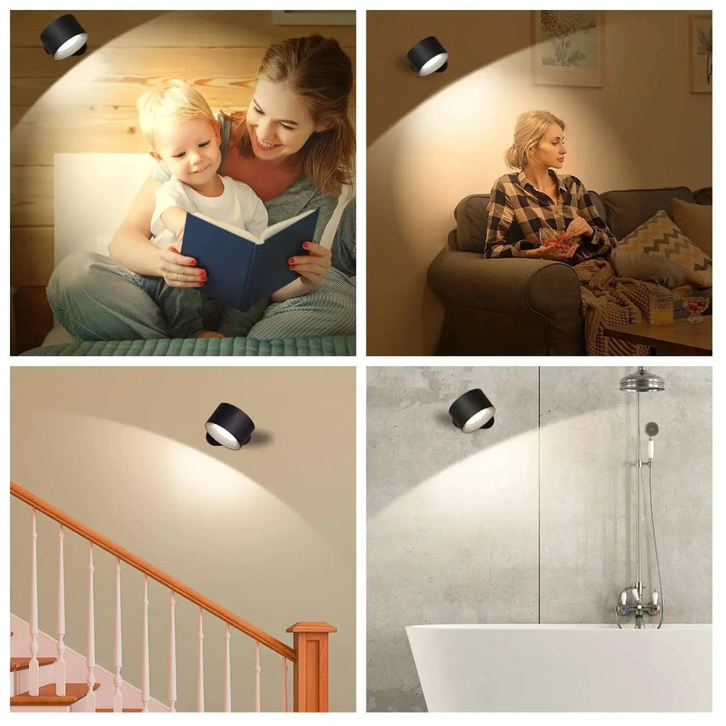 Sisica Wireless Wall Light - Rechargeable & 360° Adjustable