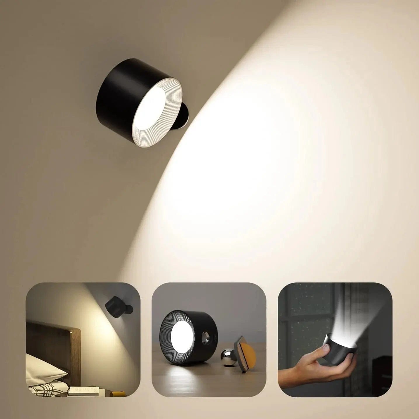 Sisica Wireless Wall Light - Rechargeable & 360° Adjustable