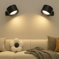 Charly | Battery Powered Wall Lamp | Rechargeable, 360° Adjustable and Wireless for Bedrooms, Hallways, and Reading Corners