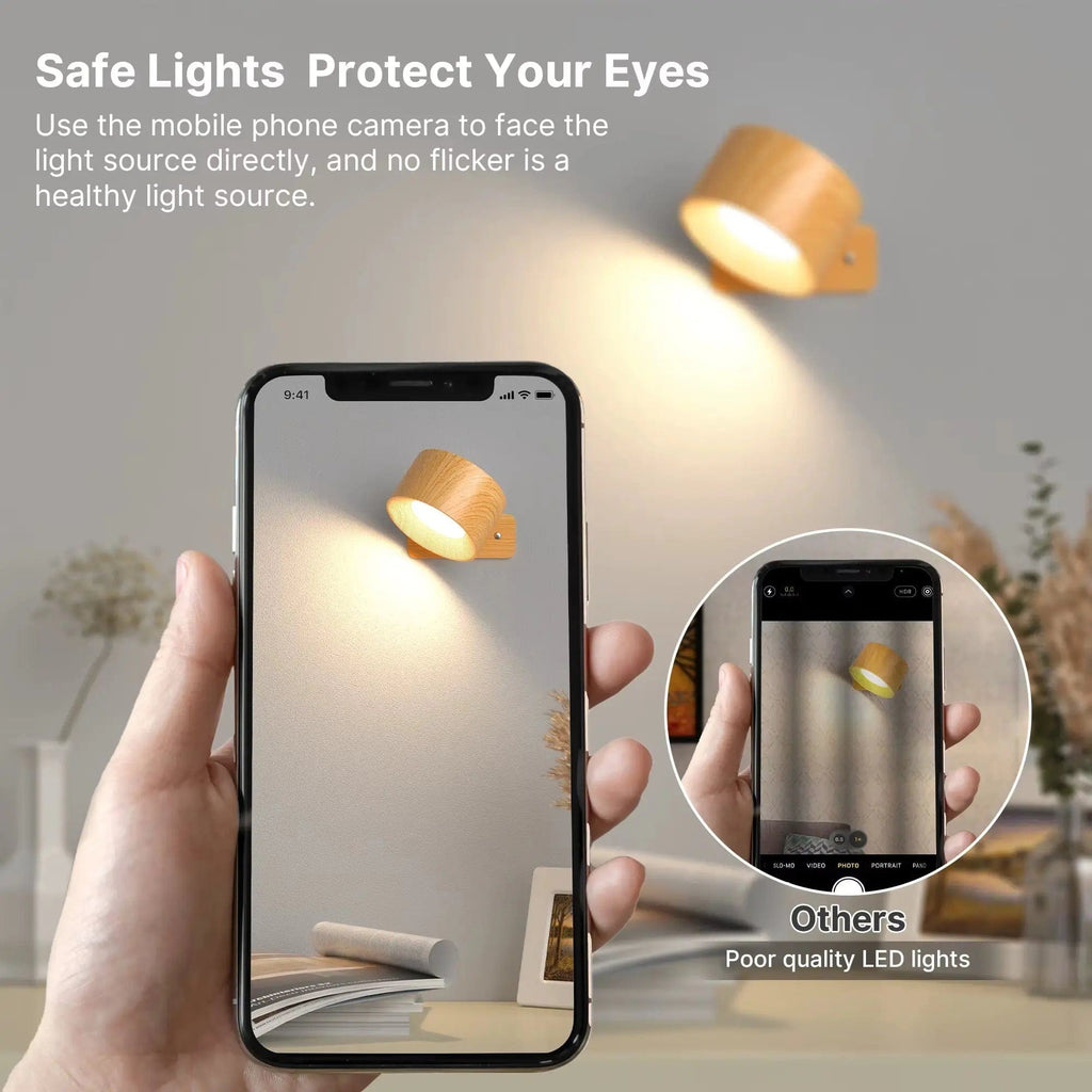 Sisica Wireless Wall Light - Rechargeable & 360° Adjustable