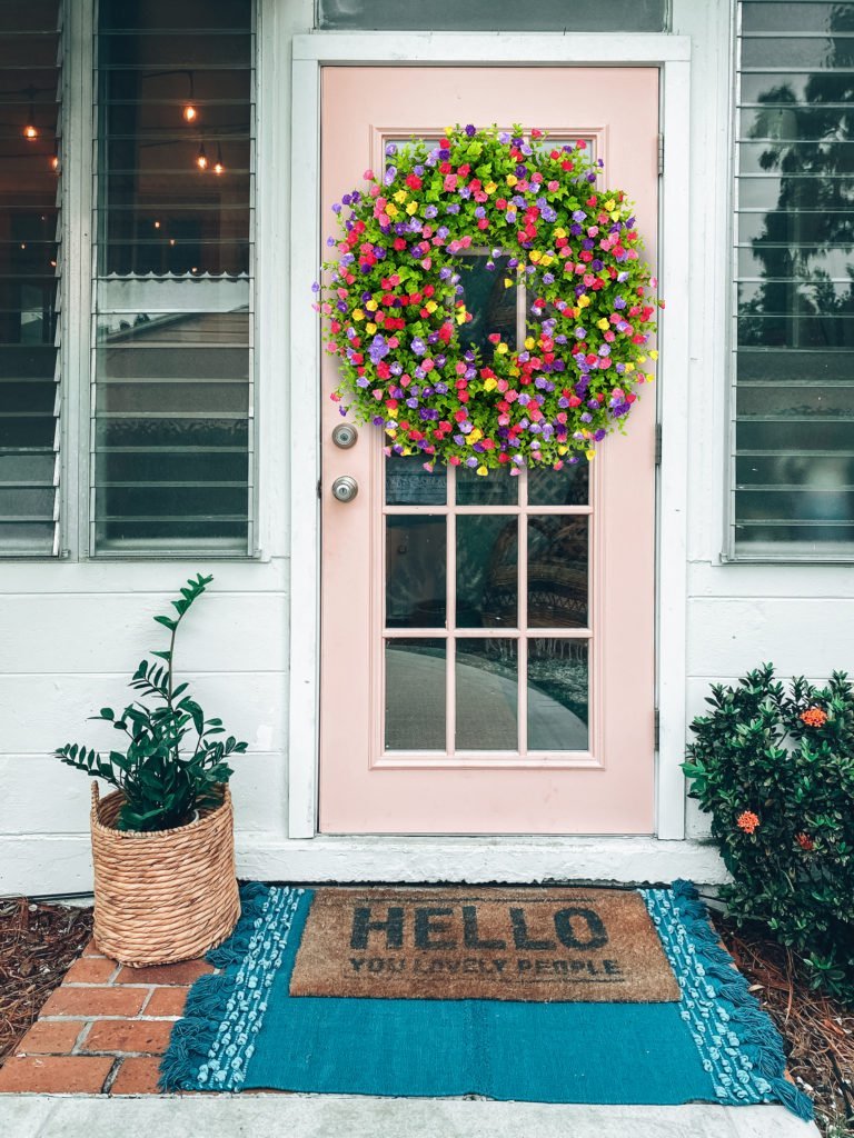 Sisica | Meadow Floral Grapevine Wreath for Spring & Summer Doors