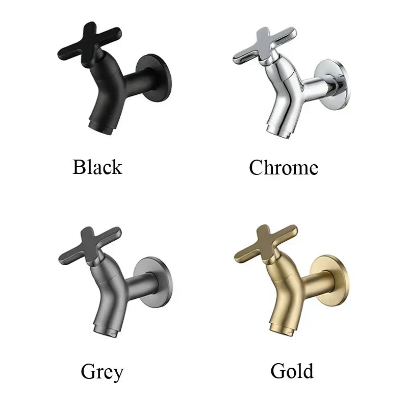 Sisica | BrassFlow – Wall-Mounted Cold Water Tap in Solid Brass