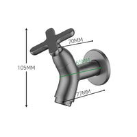 Sisica | BrassFlow – Wall-Mounted Cold Water Tap in Solid Brass