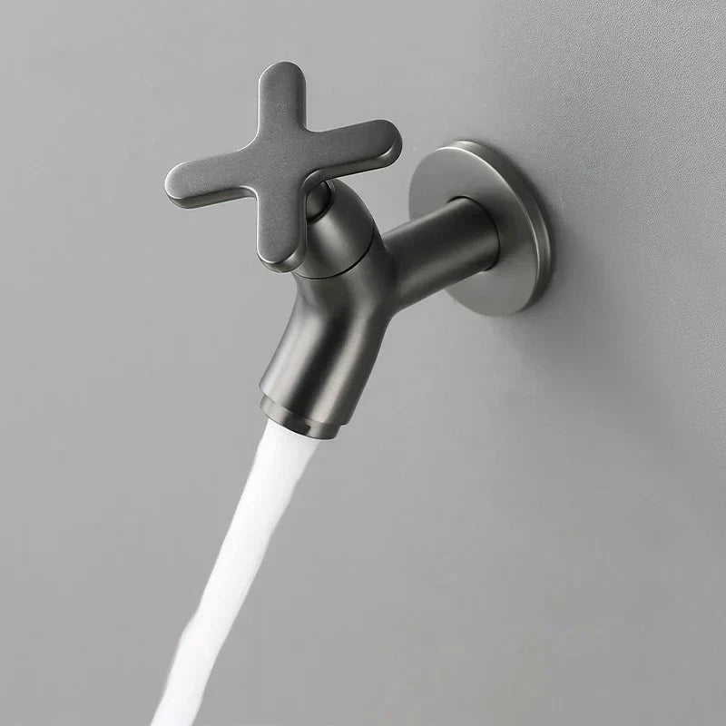 Sisica | BrassFlow – Wall-Mounted Cold Water Tap in Solid Brass