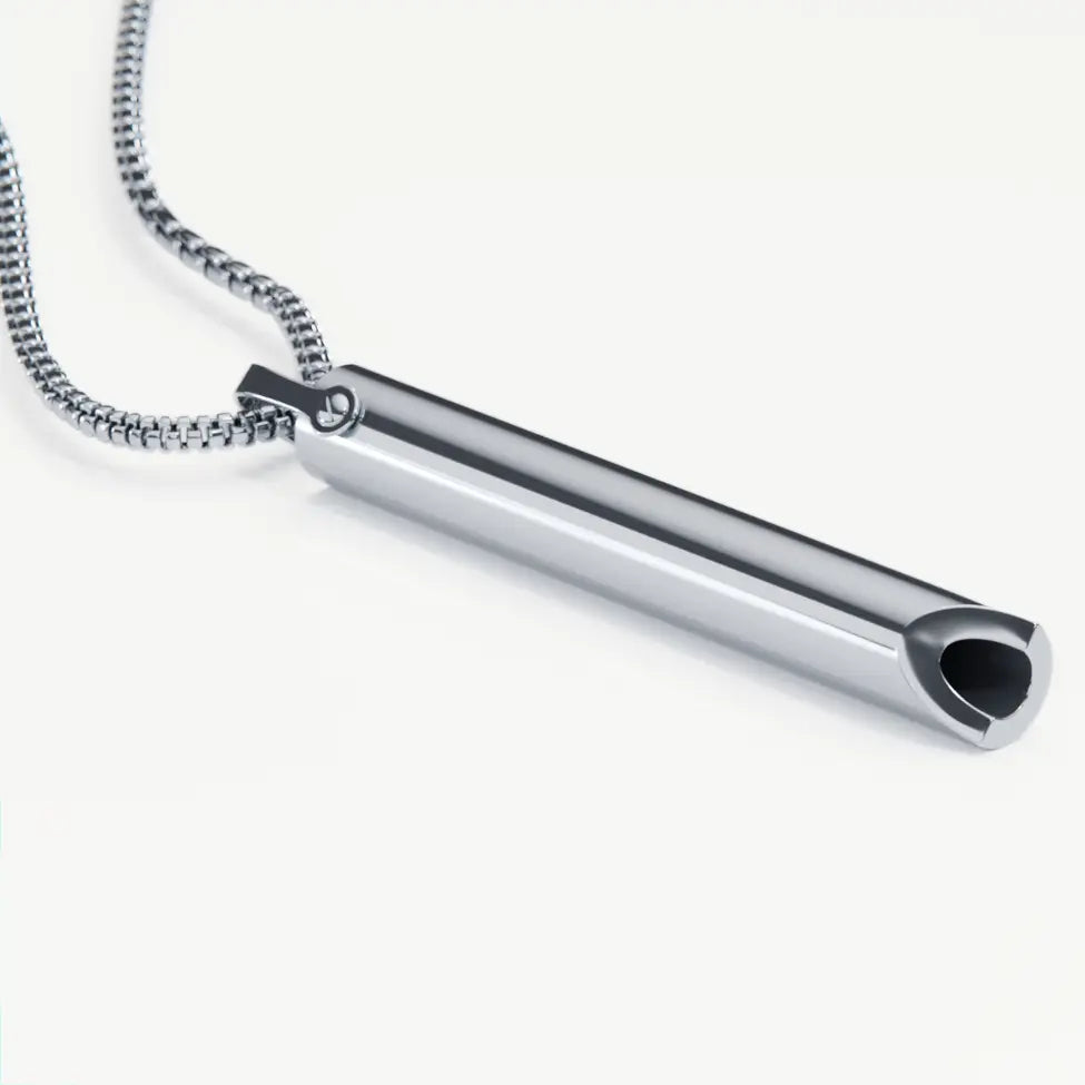 Sisica | Stainless Steel Breathing Pendant - Quit Smoking Aid