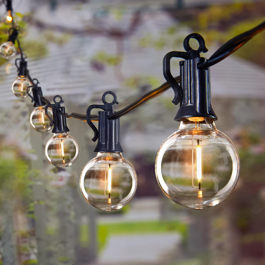 Charly | Brightown 60Ft Outdoor String Lights - G40 Globe LED Patio Lights with 32 Shatterproof Bulbs
