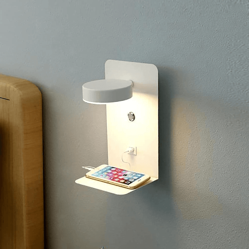Charly | BrightSpot Night Lamp with Charger – 330° Rotation LED Desk Light with USB Charging Dock
