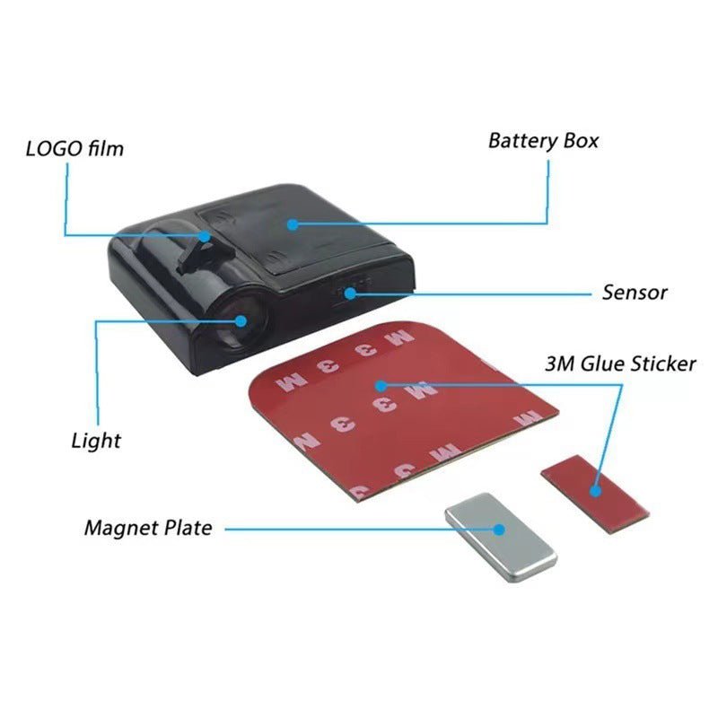 Sisica Wireless Logo Projector | LED Door Welcome Light