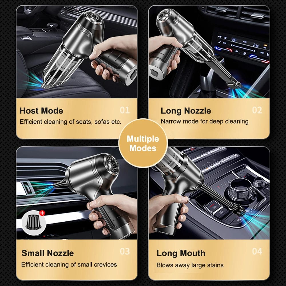 Sisica | Car Vacuum Cleaner - Powerful and Compact Car Vac for Quick Cleaning