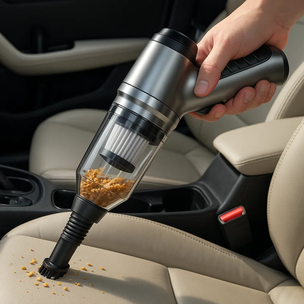 Sisica | Car Vacuum Cleaner - Powerful and Compact Car Vac for Quick Cleaning