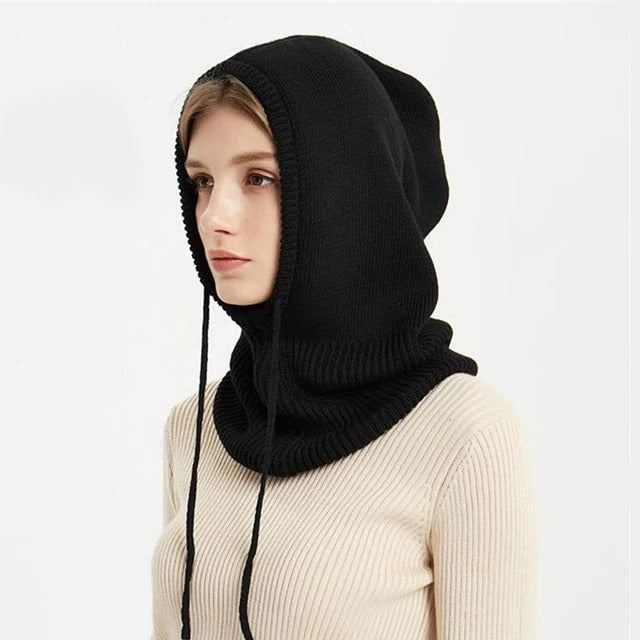 Charly | Cashmere Knit Winter Hat with Hood – Warm & Elegant