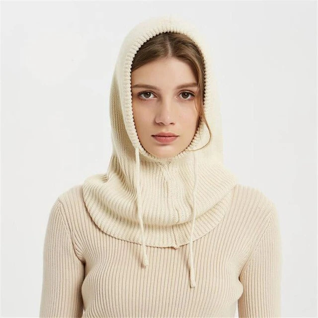 Charly | Cashmere Knit Winter Hat with Hood – Warm & Elegant
