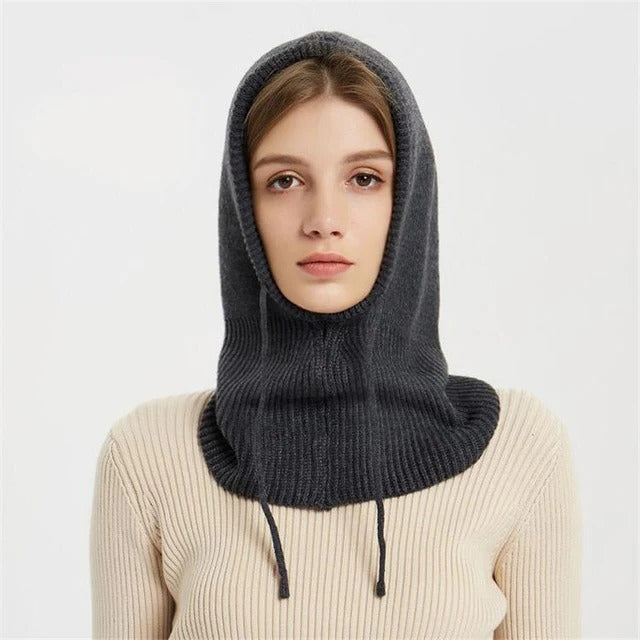 Charly | Cashmere Knit Winter Hat with Hood – Warm & Elegant