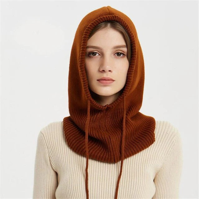 Charly | Cashmere Knit Winter Hat with Hood – Warm & Elegant