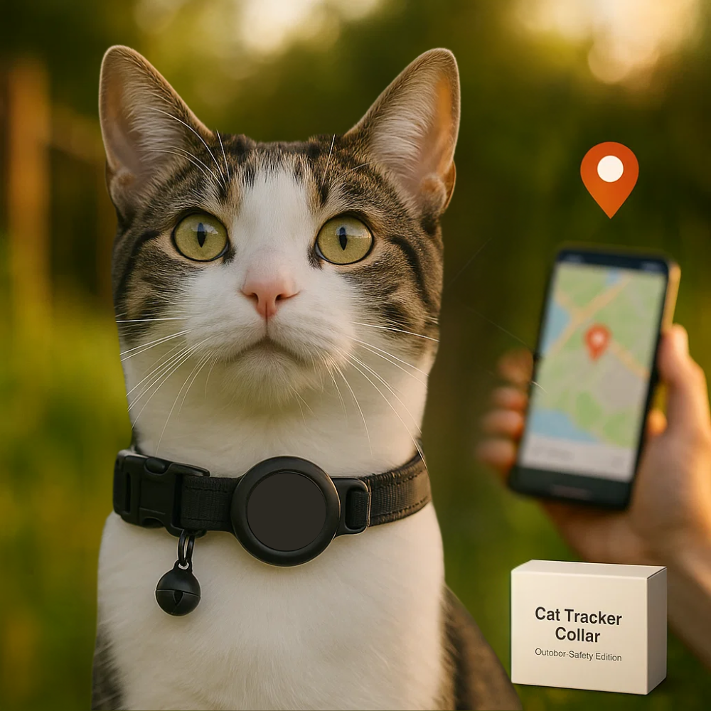 Sisica | Cat GPS Tracker Collar | Safety Release, Reflective, Durable