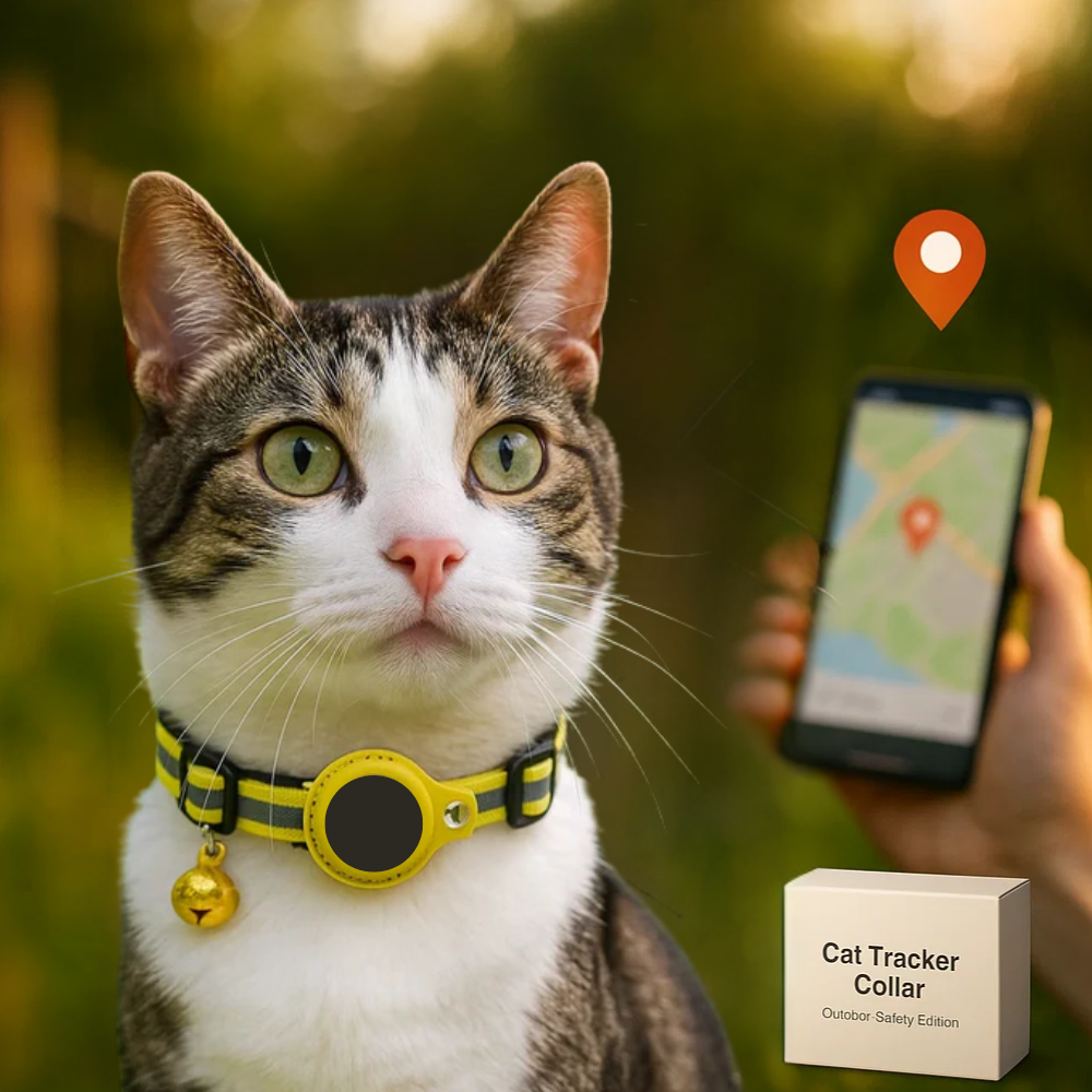 Sisica | Cat GPS Tracker Collar | Safety Release, Reflective, Durable